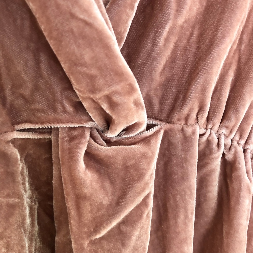 ☀️SALE & Other Stories Light Pink Velvet Dress - Picture 6 of 7
